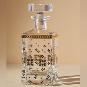 Anthropologie Bistro Tile Decanter NWT